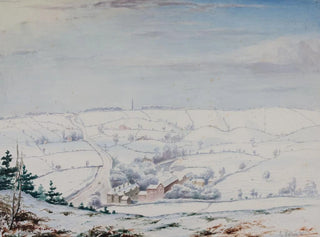 Seit dem Hügel von Rednal, Winter - Elijah Walton — Ansicht des Kunstwerks