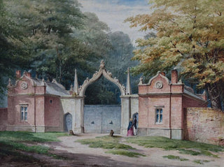 Eingang der Türen des Pavillons in Aston Hall - Elijah Walton — Ansicht des Kunstwerks