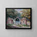 Eingang der Türen des Pavillons in Aston Hall - Elijah Walton — gerahmtes Bild an der Wand