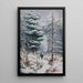 Holz von Rednal im Winter - Elijah Walton — gerahmtes Bild an der Wand