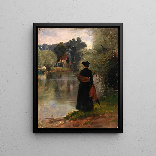 Promenade - Eliphalet Fraser Andrews — gerahmtes Bild an der Wand