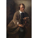 Der Bildhauer Jens Adolf Jerichau, Ehemann der Künstlerin - Elisabeth Jerichau-Baumann — Ansicht des Kunstwerks