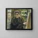 Selbstporträt - Elisabeth Keyser — gerahmtes Bild an der Wand