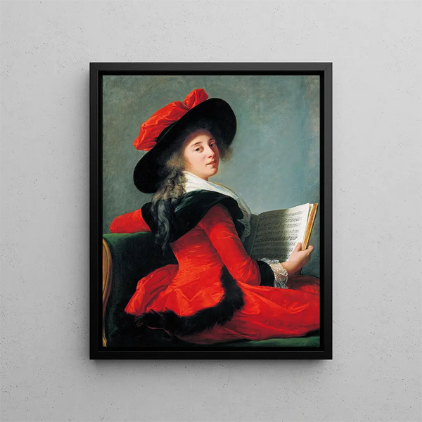 Baronne de Crussol - Elisabeth Louise Vigée Le Brun — gerahmtes Bild an der Wand
