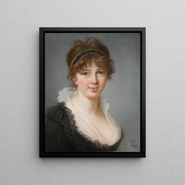 Portrait von Frau Spencer Perceval geborene Jane Wilson - Elisabeth Louise Vigée Le Brun — gerahmtes Bild an der Wand