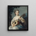 Portrait von Marie Louise Adélaïde Jacquette de Robien Vicomtesse de Mirabeau - Elisabeth Louise Vigée Le Brun — gerahmtes Bild an der Wand
