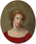 Portrait einer Frau in rotem Kleid - Elisabeth Louise Vigée Le Brun — Ansicht des Kunstwerks