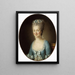 Portrait einer jungen Frau - Elisabeth Louise Vigée Le Brun — gerahmtes Bild an der Wand