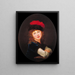 Portrait eines Mädchens - Elisabeth Louise Vigée Le Brun — gerahmtes Bild an der Wand