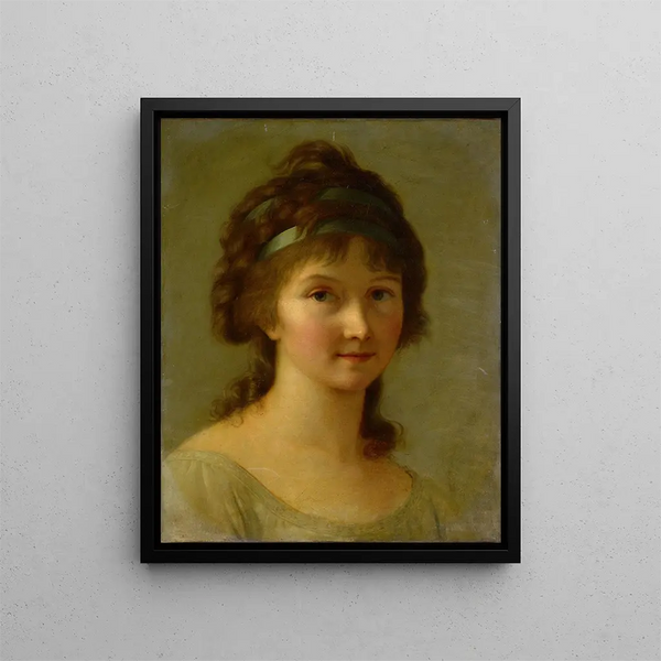 Portrait einer Dame - Elisabeth Louise Vigée Le Brun — gerahmtes Bild an der Wand