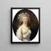 Portrait einer jungen Frau in Flore - Elisabeth Louise Vigée Le Brun — gerahmtes Bild an der Wand