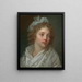 Portrait einer jungen Frau - Élisabeth Louise Vigée Le Brun — gerahmtes Bild an der Wand