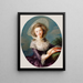 The Vicomtesse de Vaudreuil - Élisabeth Louise Vigée Le Brun — gerahmtes Bild an der Wand