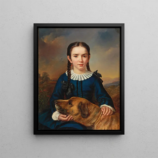 Elisabeth Modell - Bildnis der Baroness TrentTurcati mit Hund.webp