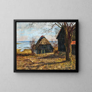 Sur le Bodden de Saaler - Elisabeth von Eicken — gerahmtes Bild an der Wand