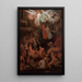 Dante und Virgile steigen in den Himmel - Eliseu Visconti — gerahmtes Bild an der Wand