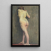Nacktes weibliches Rückenbild - Eliseu Visconti — gerahmtes Bild an der Wand