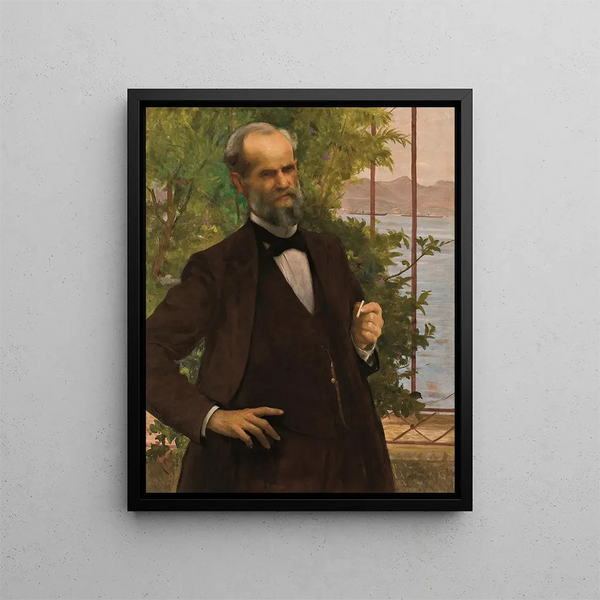 Portrait de M. Simas - Eliseu Visconti — gerahmtes Bild an der Wand