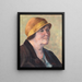 Portrait einer Frau ohne Titel - Elizabeth Berry — gerahmtes Bild an der Wand