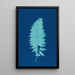 Farnkraut von Huntington Long Island Pl37 - Ella J C Hurd — gerahmtes Bild an der Wand