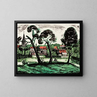 Ansicht der Stadt Tartu - Ella Mott — gerahmtes Bild an der Wand