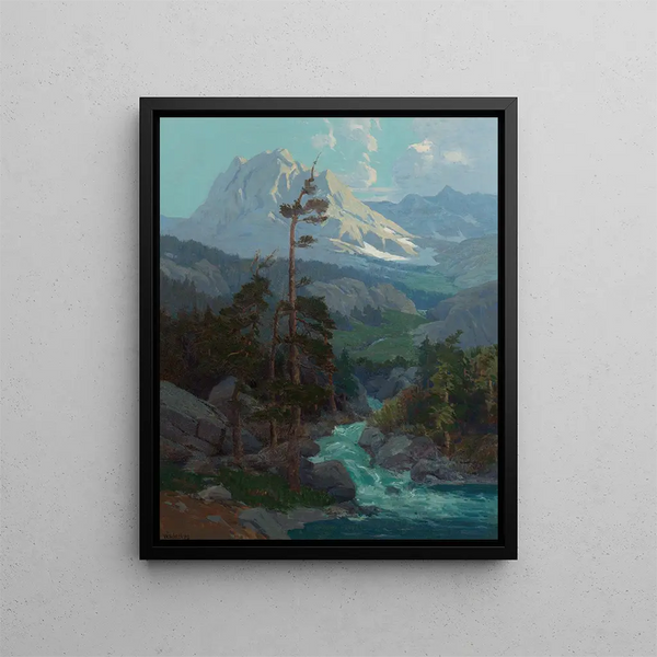 Ruissellement de la Sierra - Elmer Wachtel — gerahmtes Bild an der Wand