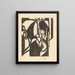 Prozession - Else Berg — gerahmtes Bild an der Wand