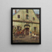 vor dem Rathaus von Oderberg - Emanuel Bachrach-Barée — gerahmtes Bild an der Wand