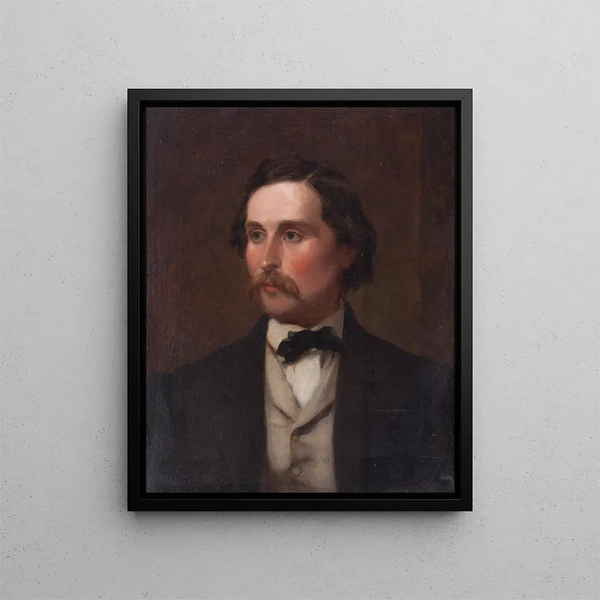 Nathan Flint Baker - Emanuel Gottlieb Leutze — gerahmtes Bild an der Wand