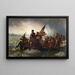 Washington überquert den Delaware - Emanuel Gottlieb Leutze — gerahmtes Bild an der Wand