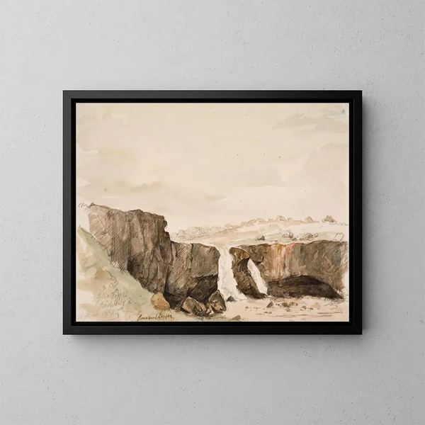 Gilia Foss - Emanuel Larsen — gerahmtes Bild an der Wand
