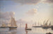 Blick auf die Langelinie in Richtung der königlichen Werften in Nyholm Kopenhagen Morgenlicht - Emanuel Larsen — Ansicht des Kunstwerks