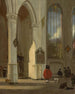 Innenansicht der alten Delft-Kirche - Emanuel de Witte — Ansicht des Kunstwerks