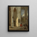 Innenansicht der alten Delft-Kirche - Emanuel de Witte — gerahmtes Bild an der Wand
