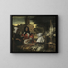 Der Markt der Vögel in Amsterdam - Emanuel de Witte — gerahmtes Bild an der Wand