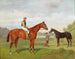 Rul und Kommasszony aus der Erbfolge des Barons Hermann von Knigswarter mit dem Jockey Robert Adams - Emil Adam — Ansicht des Kunstwerks