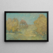 Morgenstimmung im Herbst, abnehmender Mond - Emil Carlsen — gerahmtes Bild an der Wand