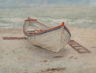 Fischerboot am Strand - Emil Carlsen — Ansicht des Kunstwerks