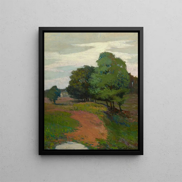 Landschaft - Emil Carlsen — gerahmtes Bild an der Wand
