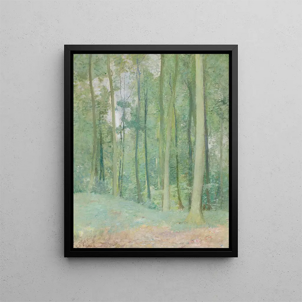 Landschaft mit Bäumen - Emil Carlsen — gerahmtes Bild an der Wand