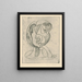 Kopf - Emil Filla — gerahmtes Bild an der Wand