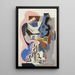 Stillleben mit Gitarre - Emil Filla — gerahmtes Bild an der Wand