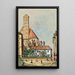 L'église des Minorites à Vienne - Emil Hütter — gerahmtes Bild an der Wand