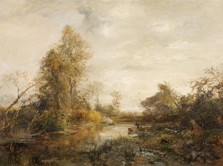Jagd auf Enten im Prater - Emil Jakob Schindler — Ansicht des Kunstwerks