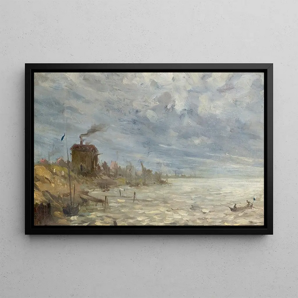 Côte de la mer de Sylt - Emil Jakob Schindler — gerahmtes Bild an der Wand