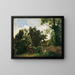 Mauer des Schlosses in Plankenberg - Emil Jakob Schindler — gerahmtes Bild an der Wand