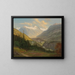 Ansicht von Bad Gastein - Emil Ludwig Lühr — gerahmtes Bild an der Wand