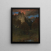 Abendstimmung im Schwarzwald - Emil Lugo — gerahmtes Bild an der Wand