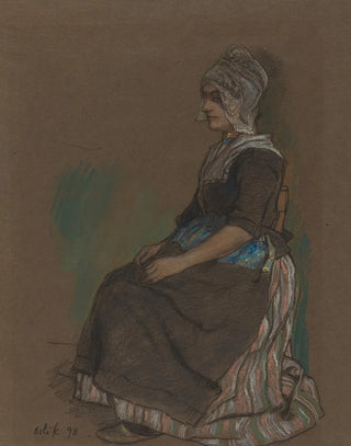 Emil Orlik - Volendam Girl In Costume.webp