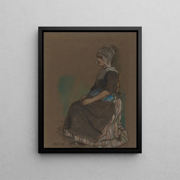 Emil Orlik - Volendam Girl In Costume.webp